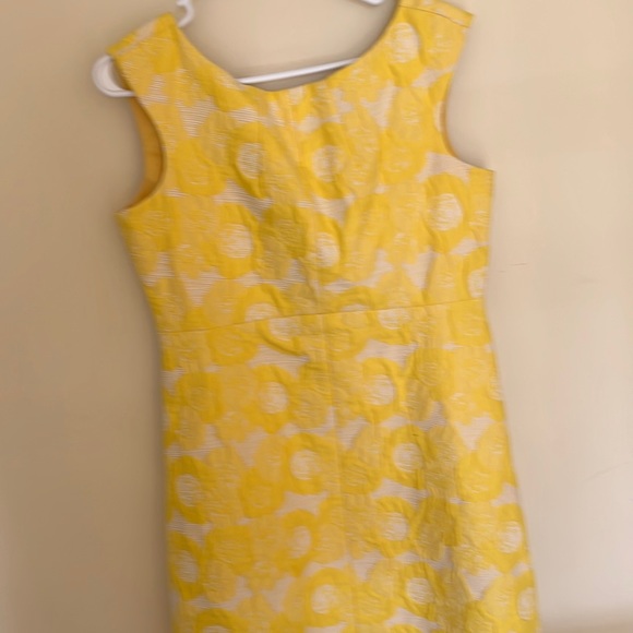 Tory Burch Dresses & Skirts - Bold Yellow and white cocktail dress